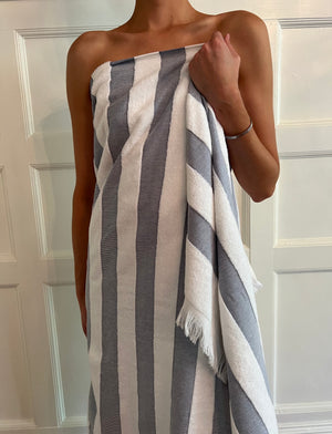 Amado Striped Beach Towel & Blanket by Matouk