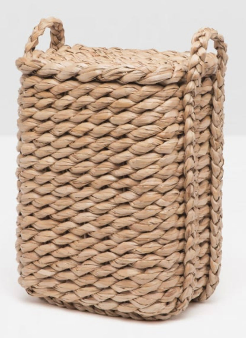 Royan Rectangular Seagrass Hamper with Lid