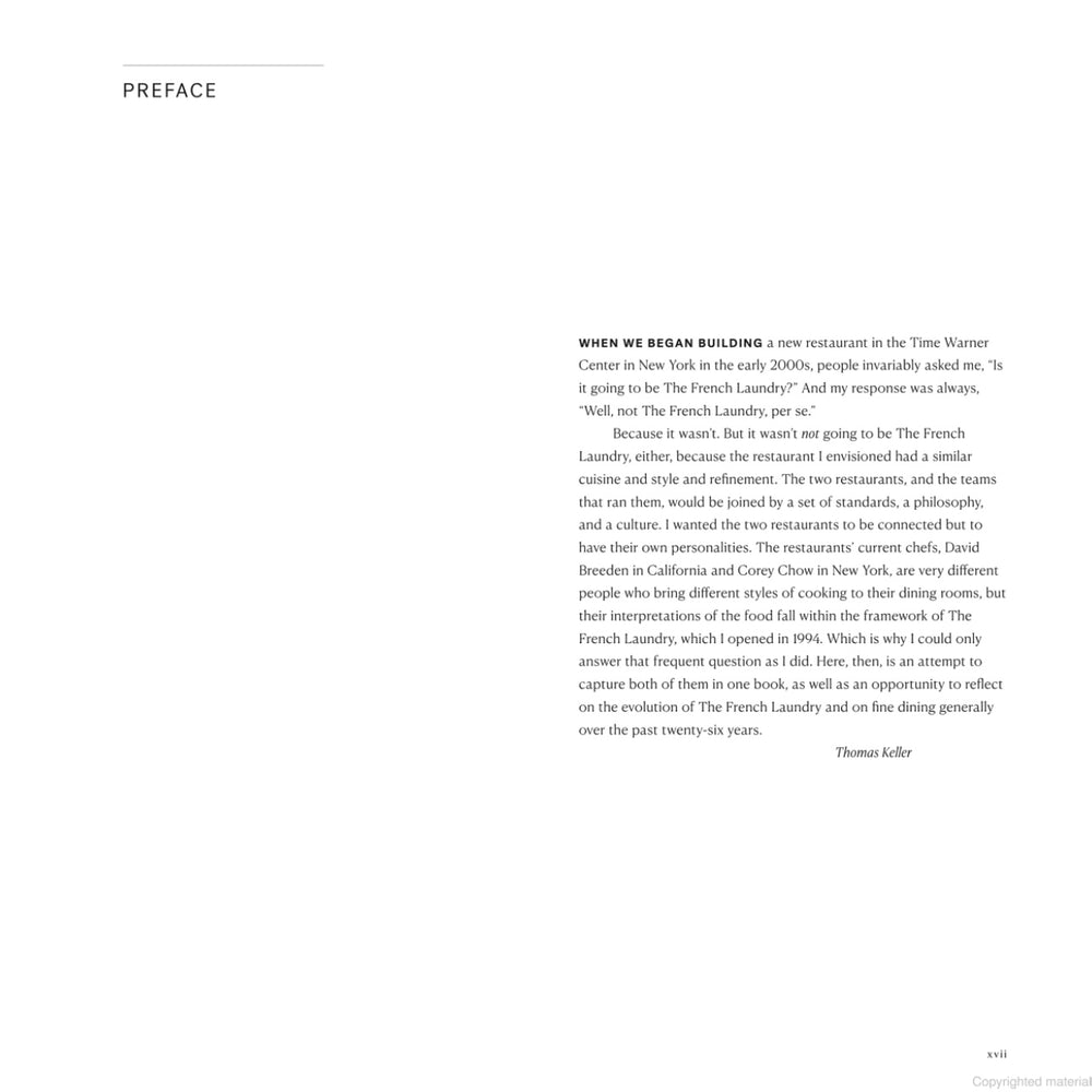 The French Laundry, Per Se by Thomas Keller
