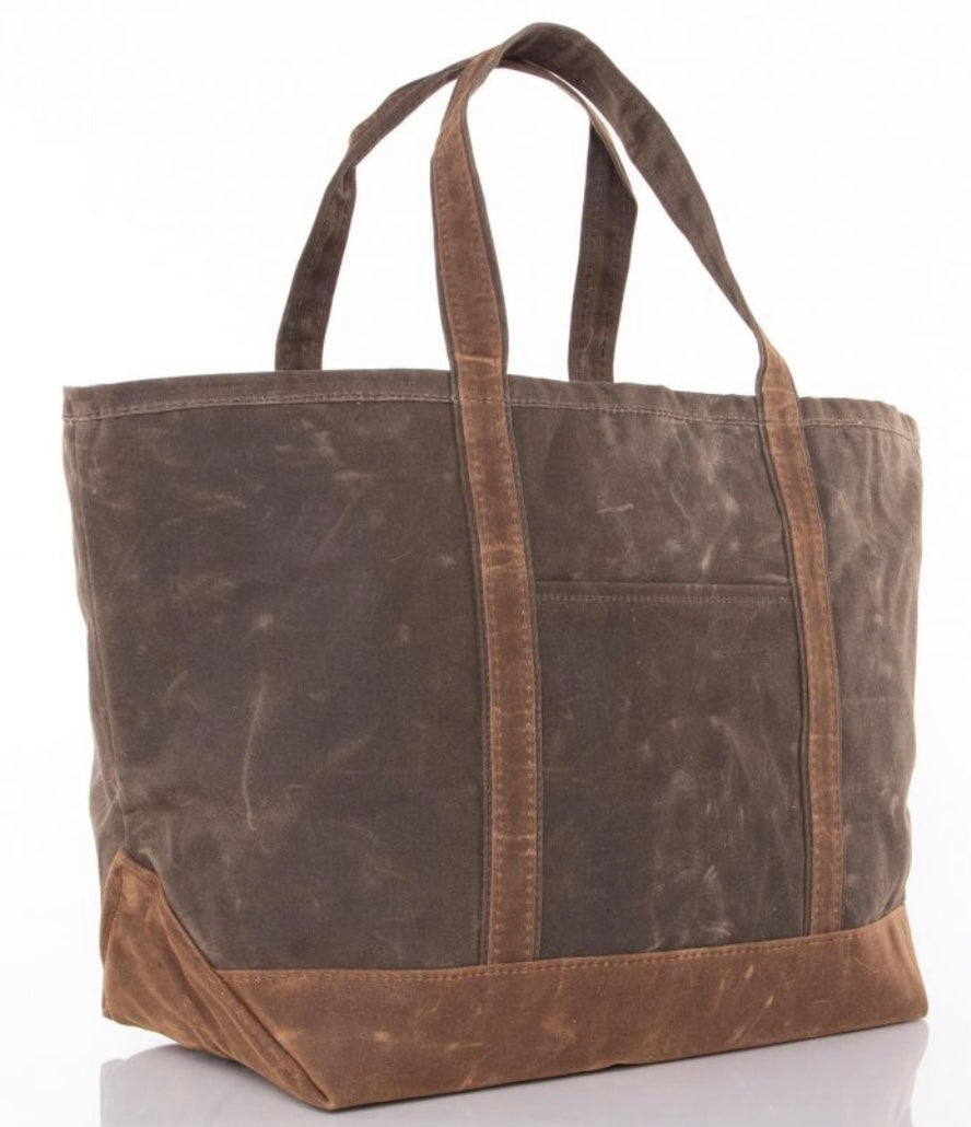 Waxed Canvas Boat Tote