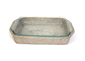 Bakeware in Rattan Baskets