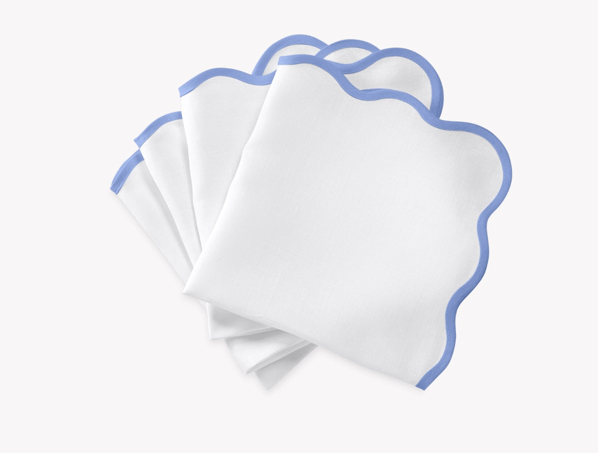 Scallop Edge Napkin by Matouk ~ set of 4 ~ available in 12 colors