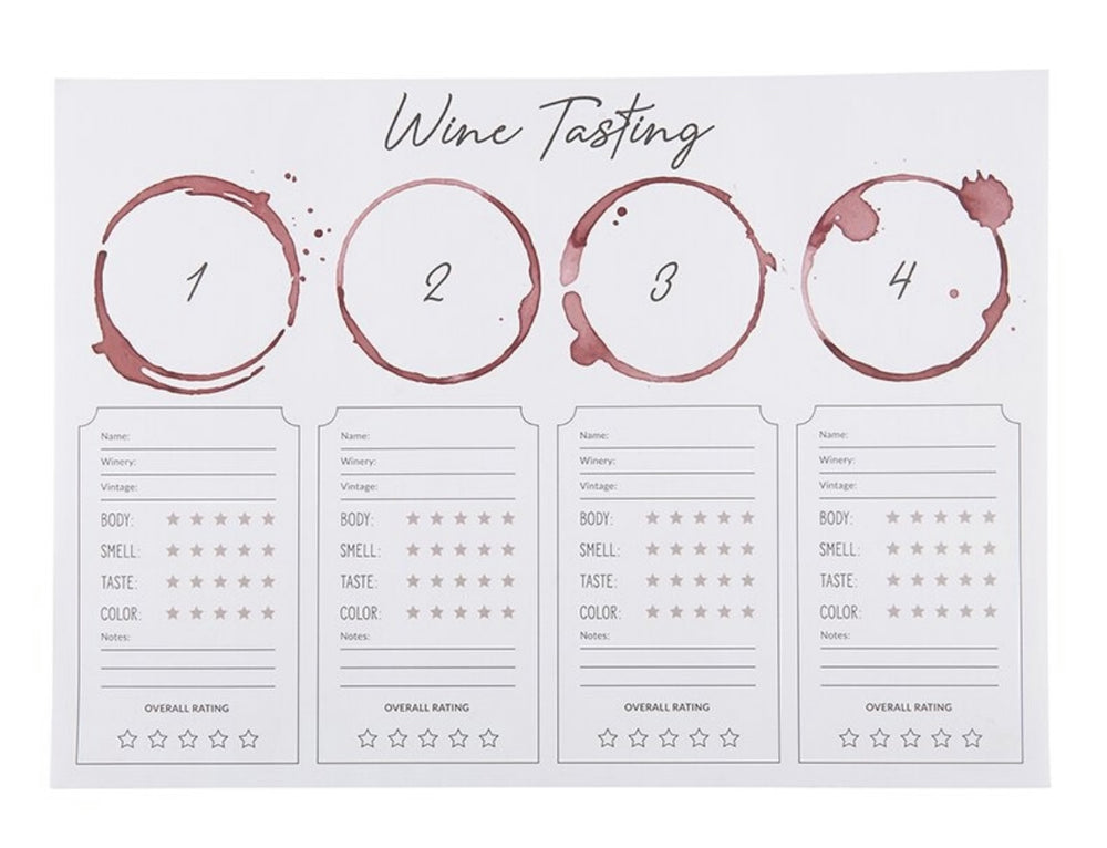 
                      
                        Wine Tasting Placemats
                      
                    