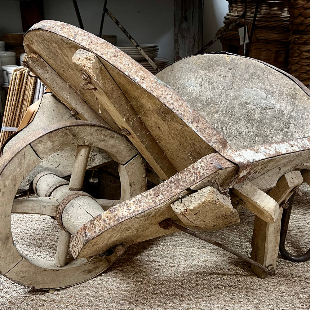 Antique Wheelbarrow, France, circa late 1800's