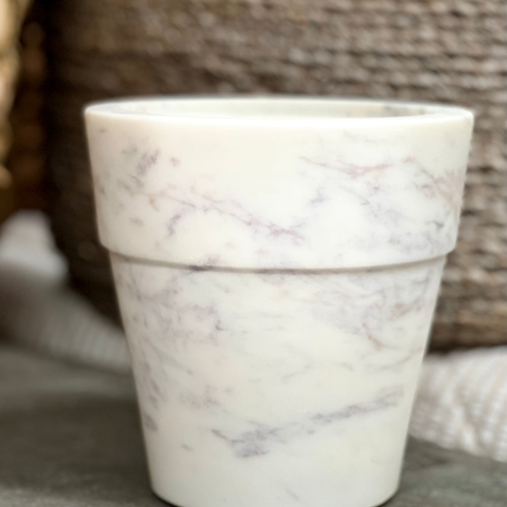 Marble Plant Pot