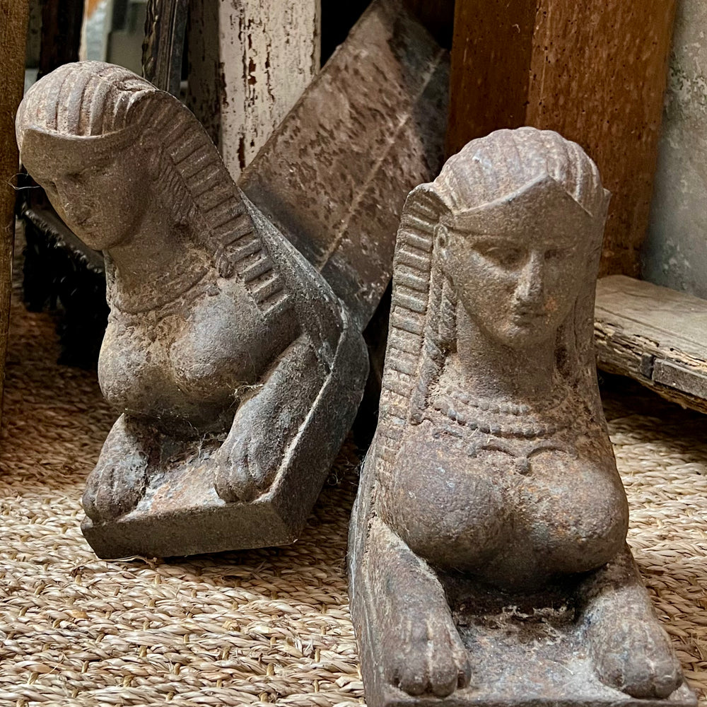 
                      
                        Antique Sphinx Andirons
                      
                    