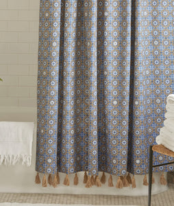 Taha Organic Shower Curtain by John Robshaw
