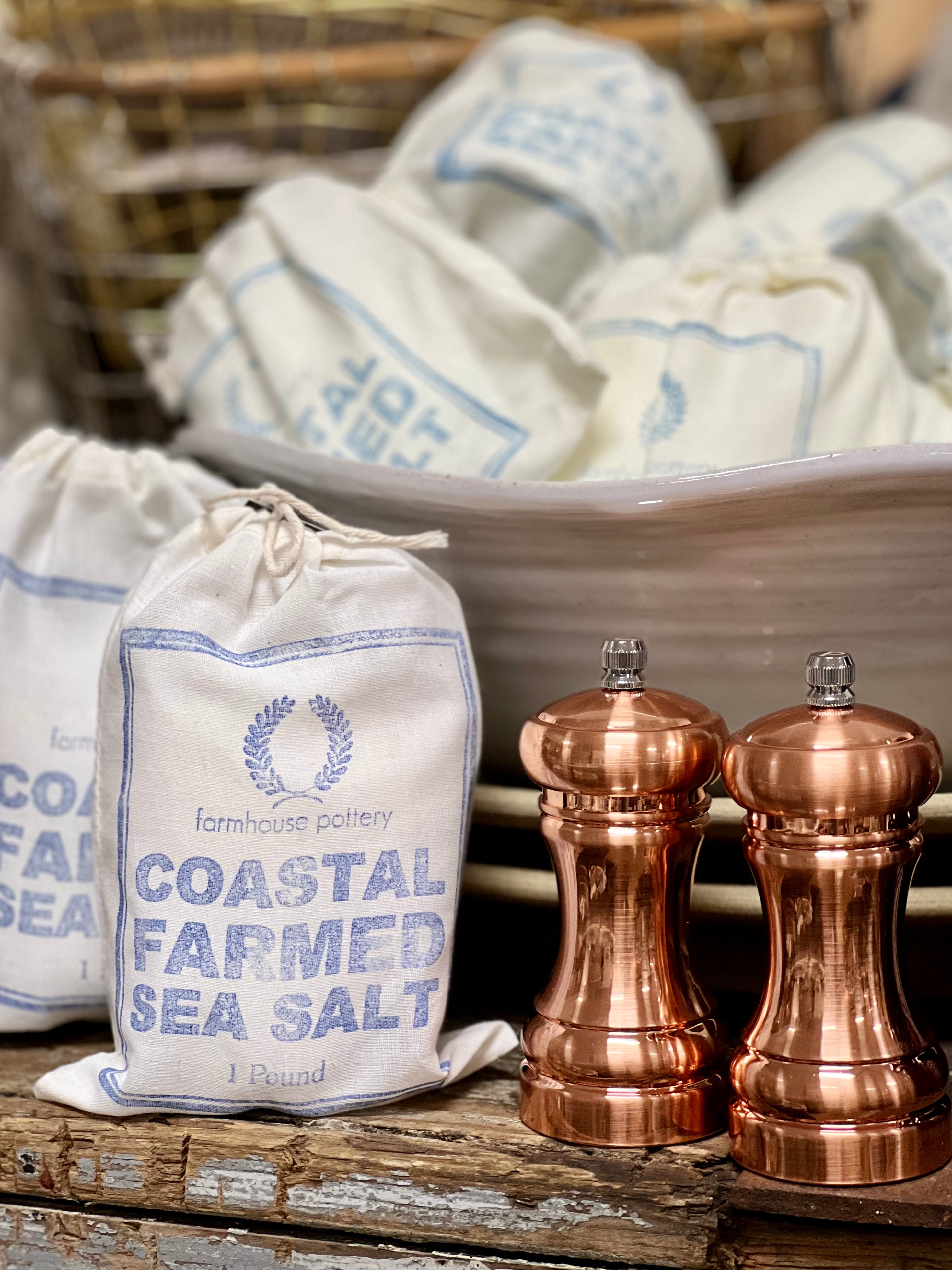 Gold salt best sale and pepper grinders