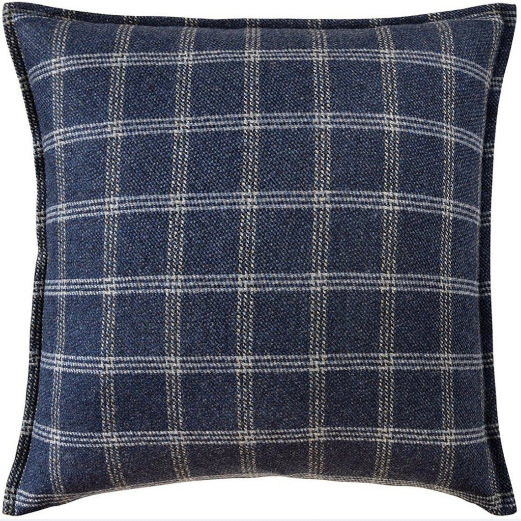 Bute Indigo Decorative Wool Pillow