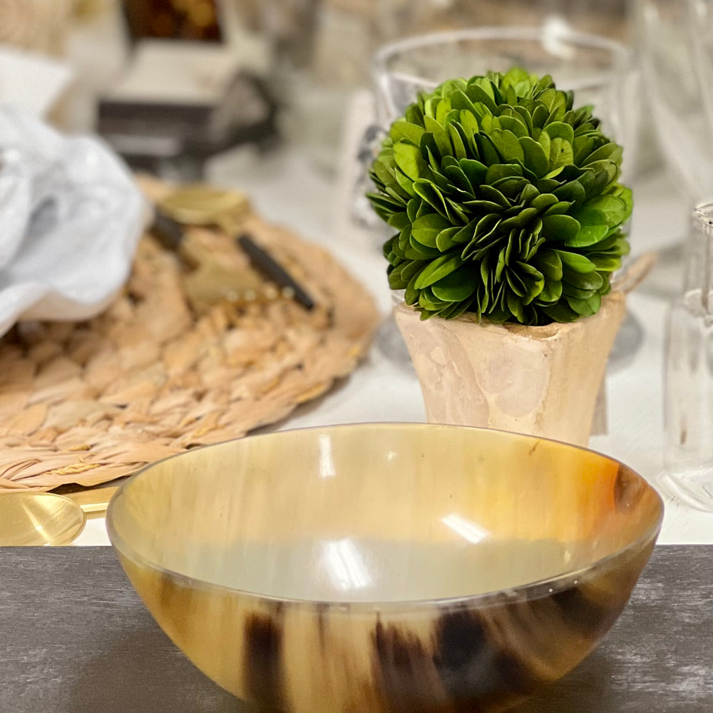 Horn Condiment Bowl ~ Handmade