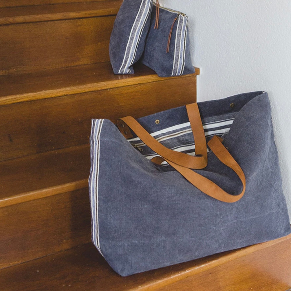 100% Linen Shoulder Sac