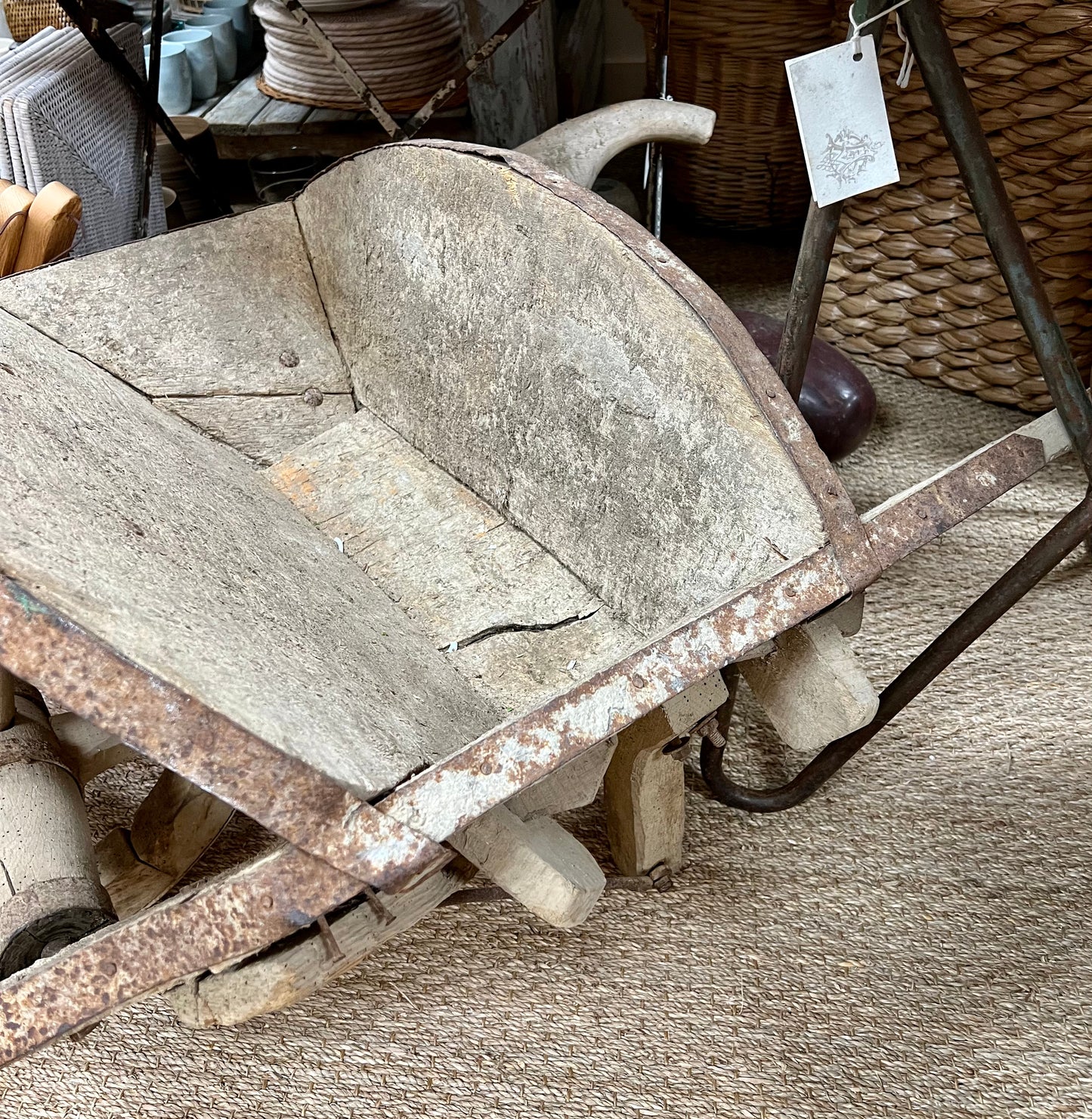 Antique Wheelbarrow, France, circa late 1800's