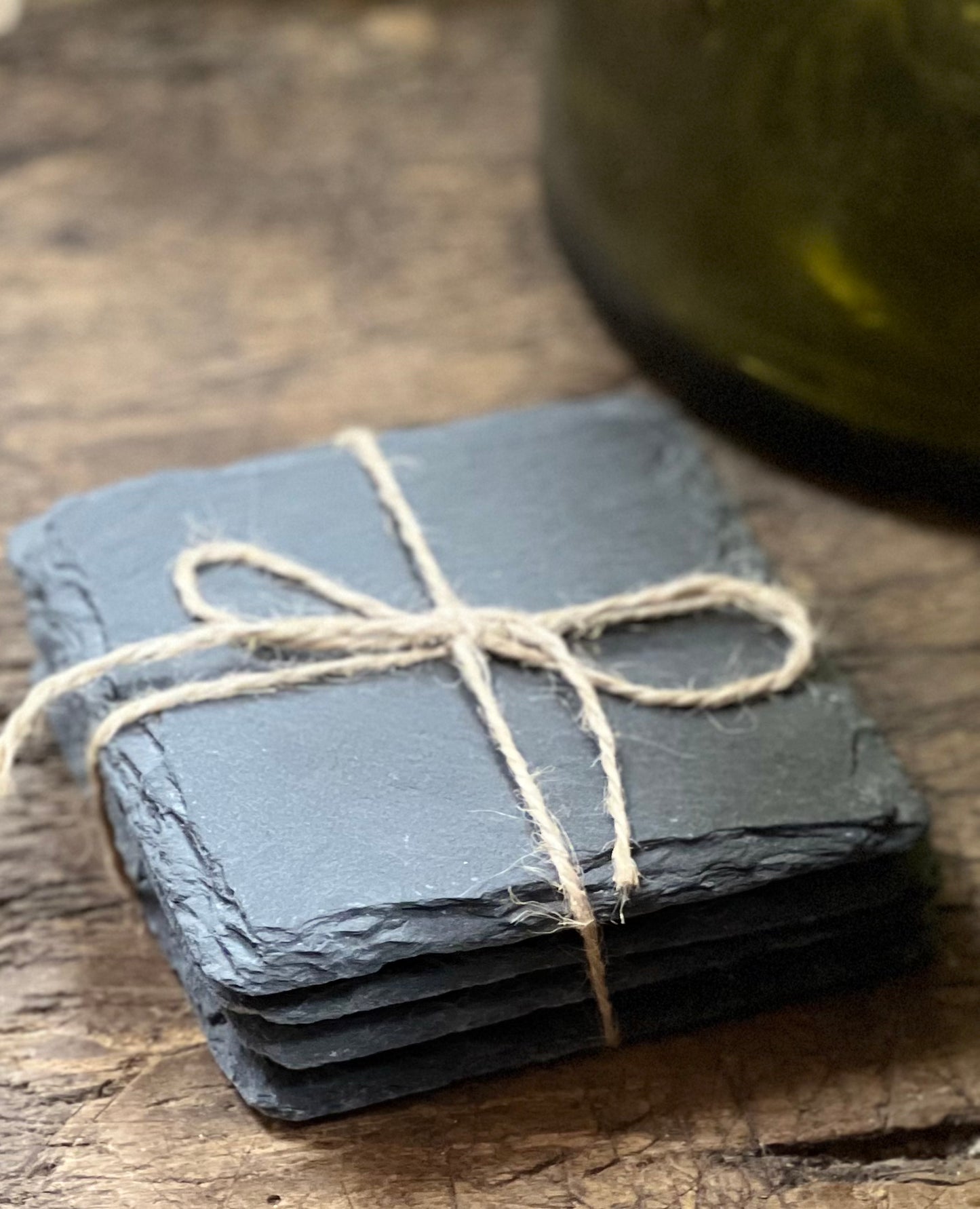 Slate Coasters Set/4