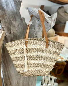 Seagrass Tote with Tassel