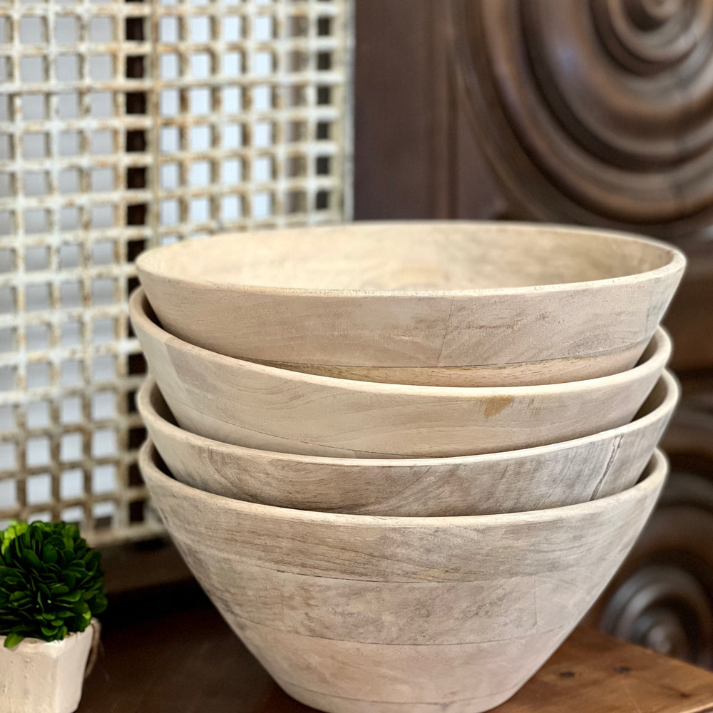 Hand Carved Raw Mango Wood Bowl