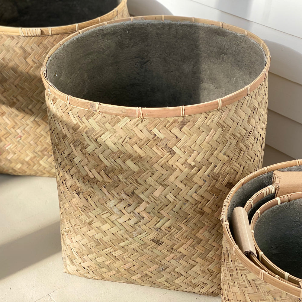 Large Bamboo Woven Basket