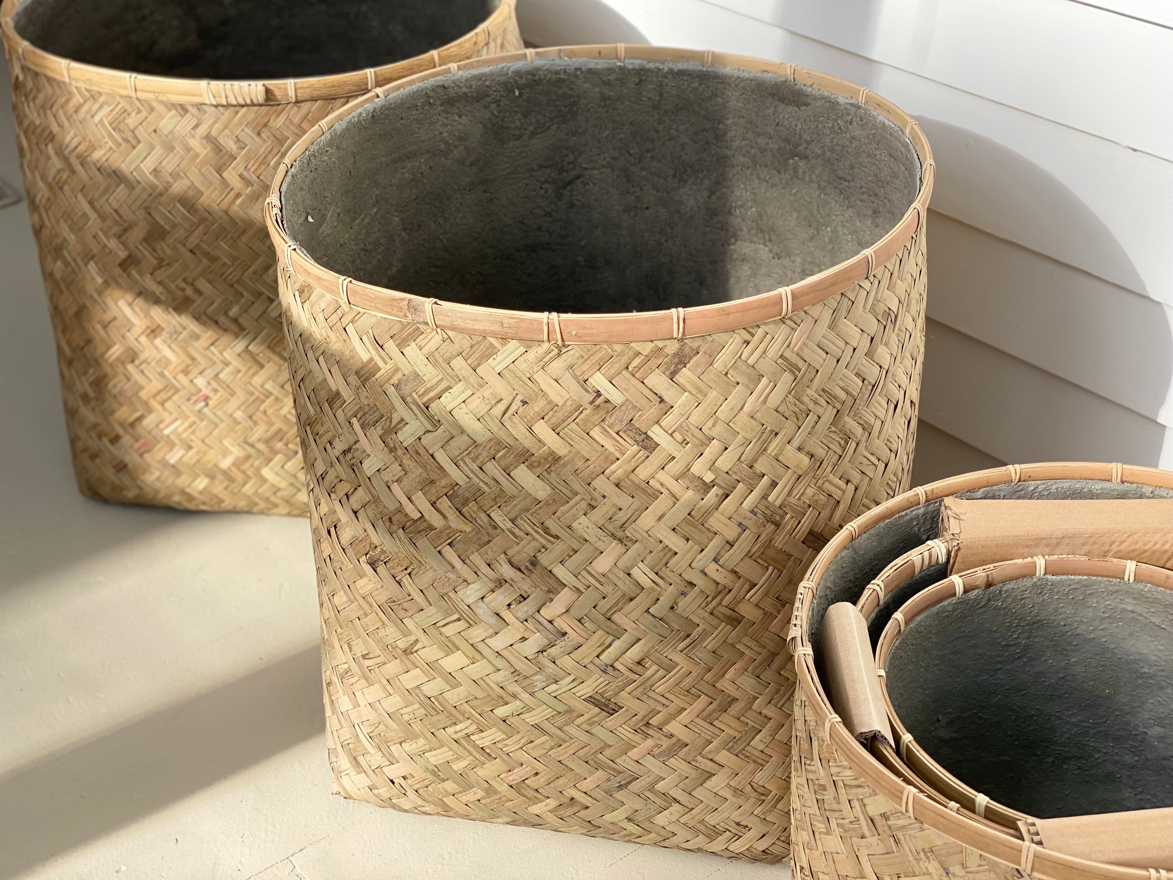 Large Bamboo Woven Basket