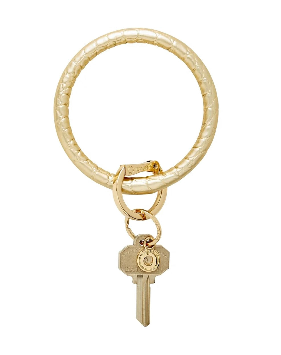Leather Big O Key Ring ~ 17 colors!