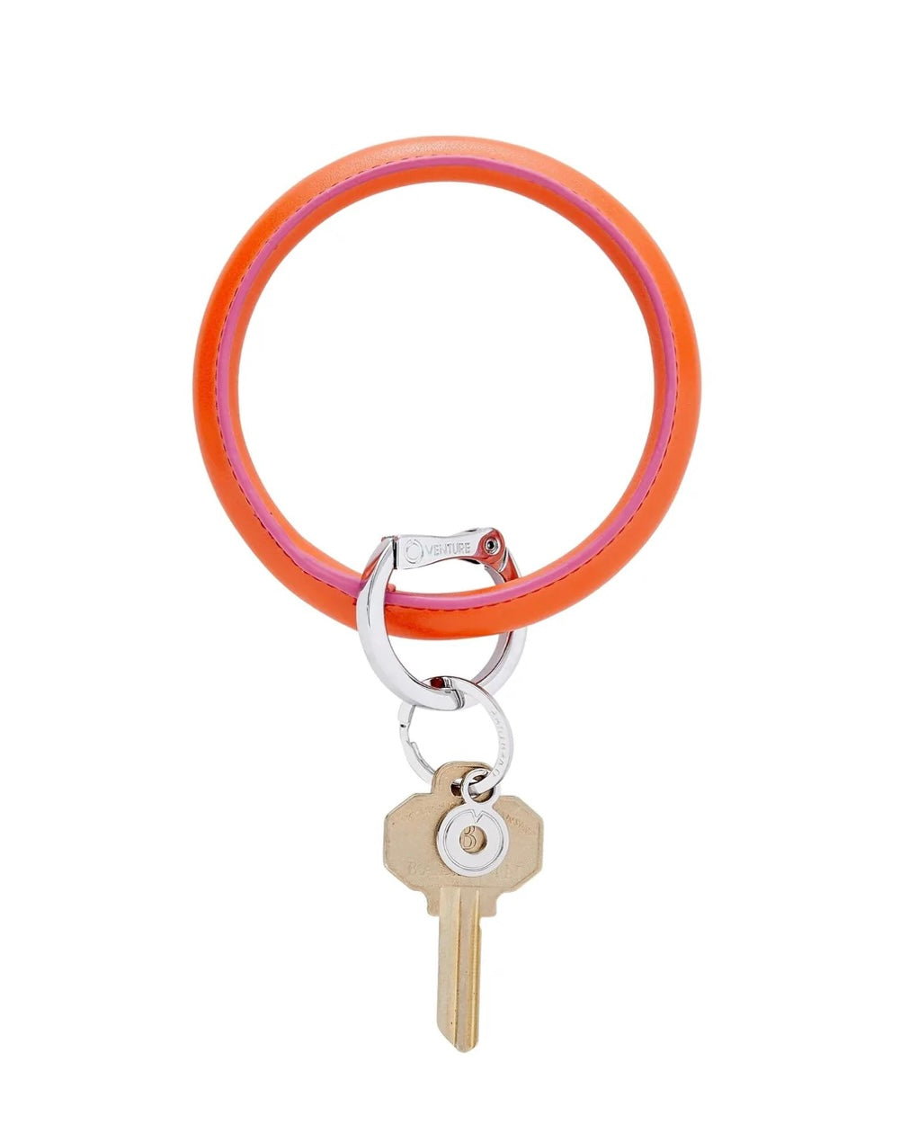 Leather Big O Key Ring ~ 17 colors!