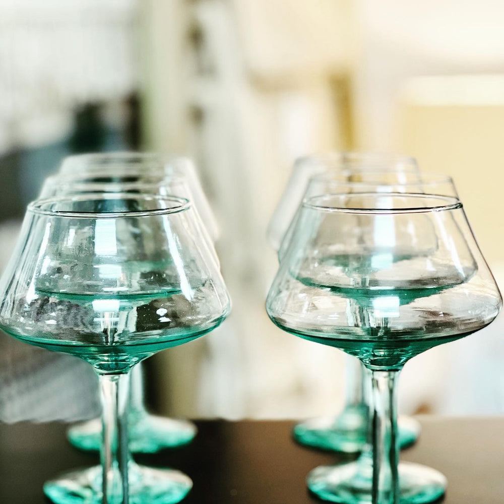 100% Recycled Margarita Glass
