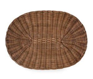 Oval Honey Rattan Placemat