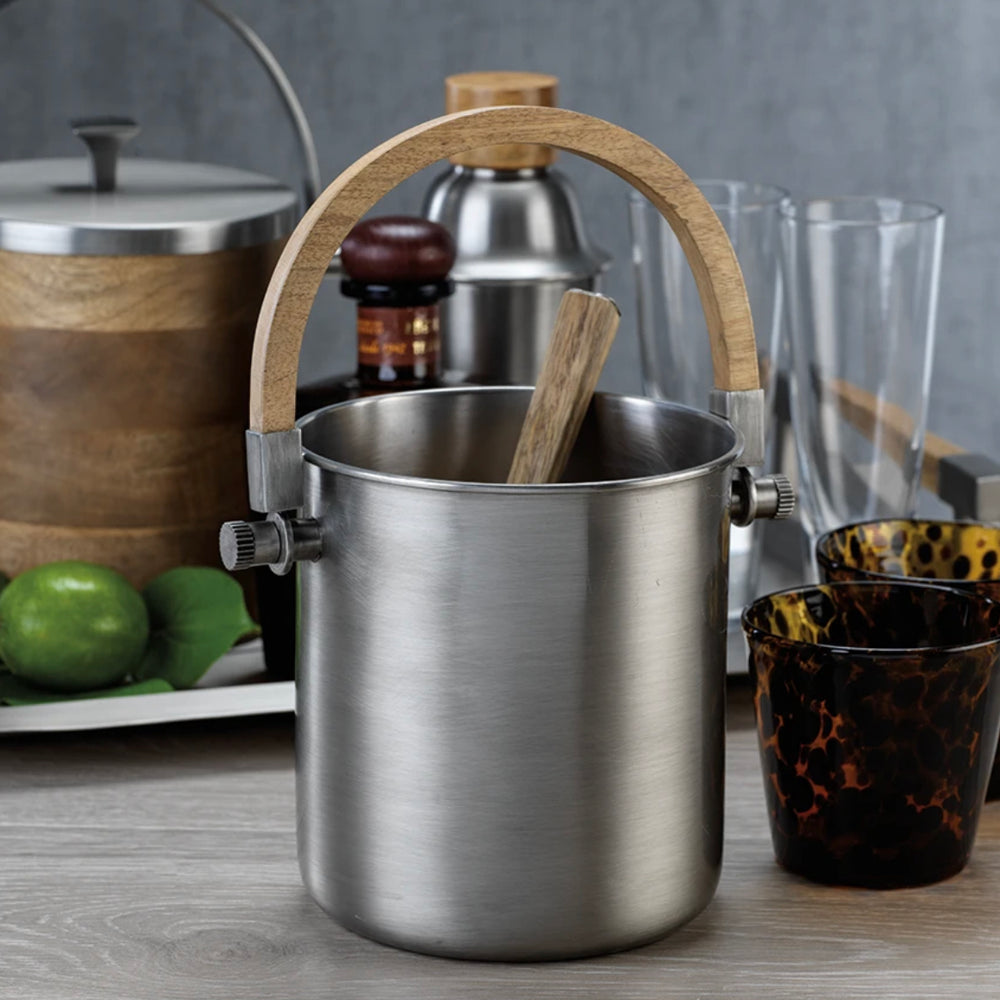 
                      
                        Stainless Ice Bucket with Wood Handle
                      
                    