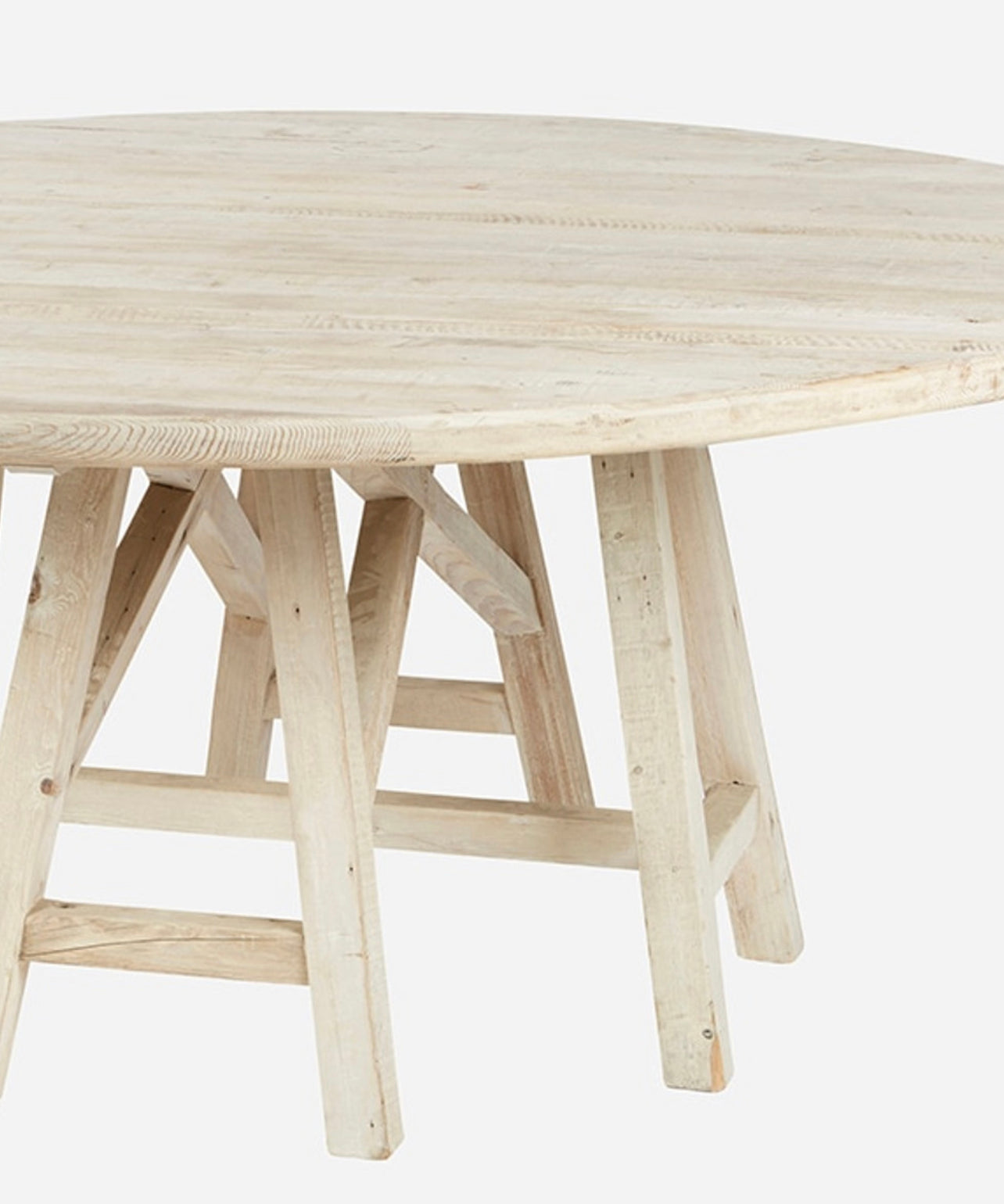 Round Trestle Dining Table