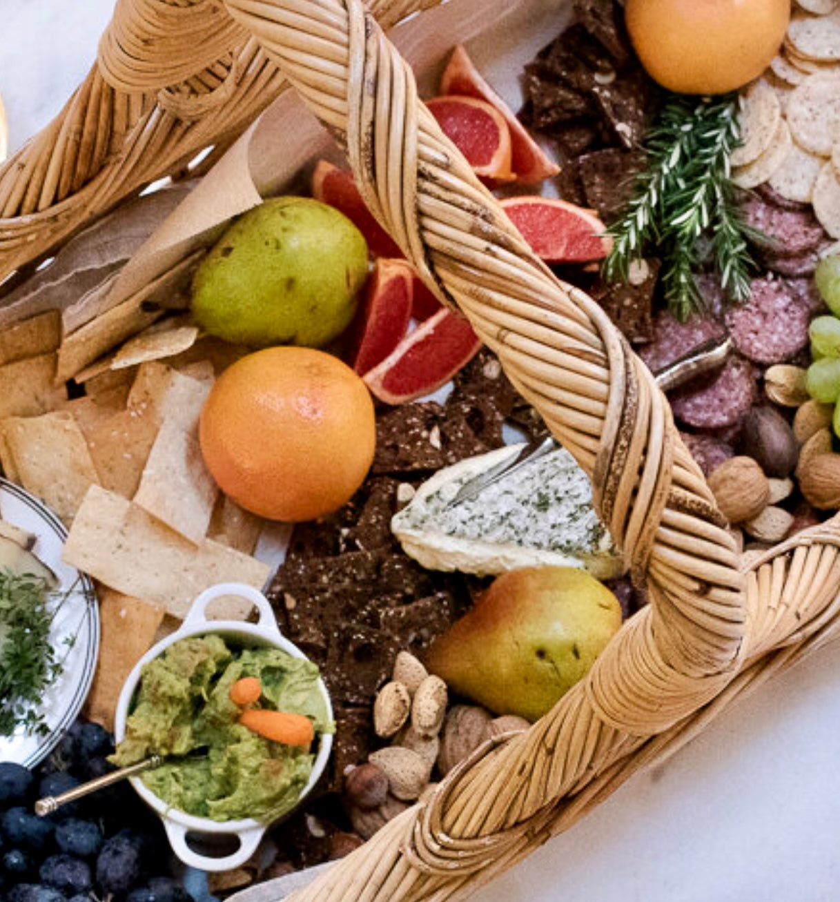 French Country Wildflower Basket