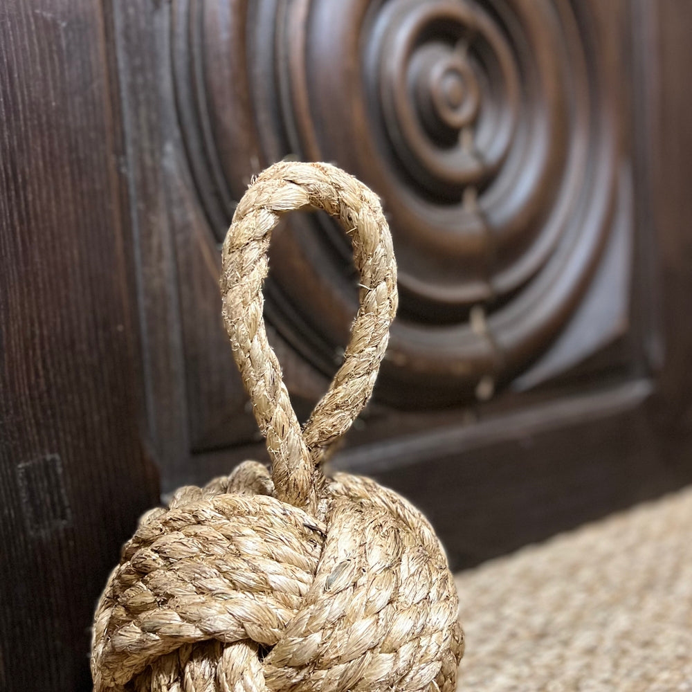 Jute Marseille Knot Door Stopper