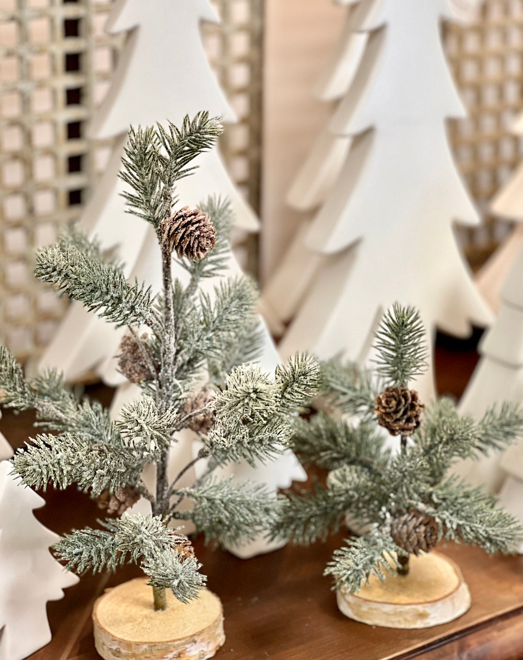 Deco Holiday Pine Trees ~ 2 sizes