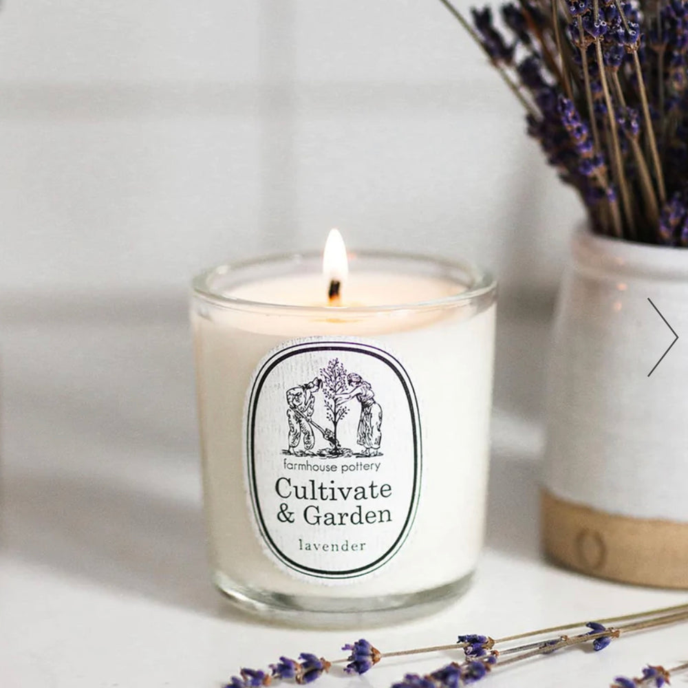Farmhouse Pottery Cultivate & Garden Lavender Candle - 8 oz