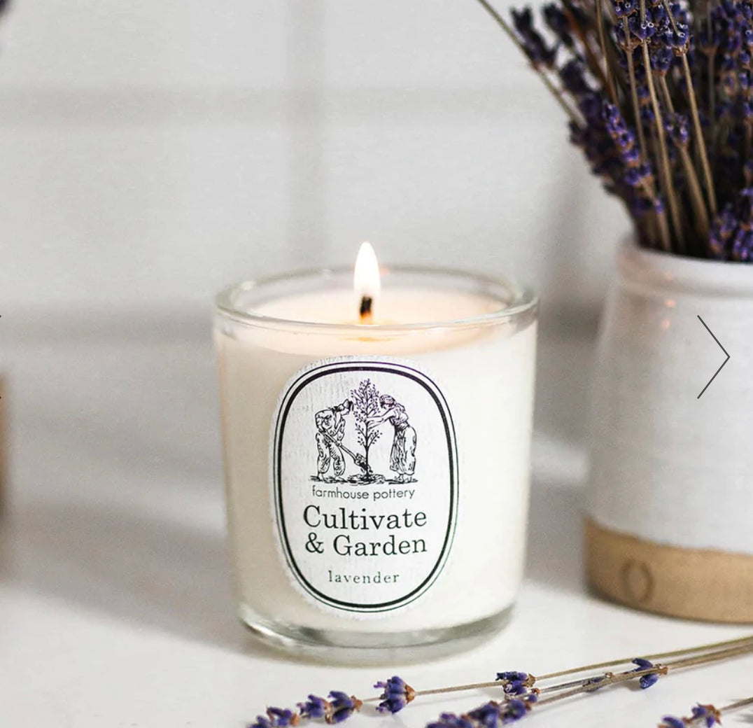 Farmhouse Pottery Cultivate & Garden Lavender Candle - 8 oz