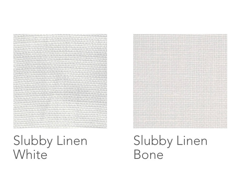 Slubby Linen with Slubby Linen Fretwork Drapery Panel