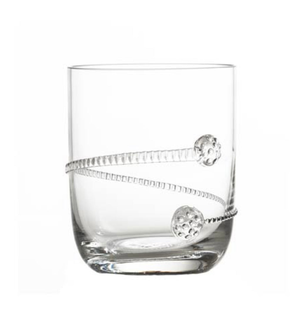 Stemless Wine Glass with Rope Applique