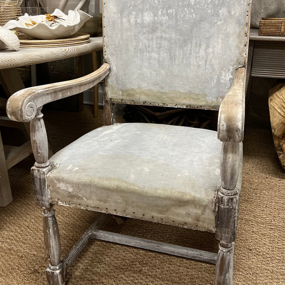 Pair Square-Back French Chairs c.1890's