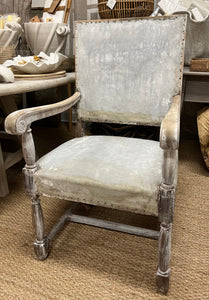 Pair Square-Back French Chairs c.1890's
