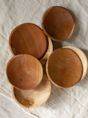 Hand Carved Virginia Wood Plates