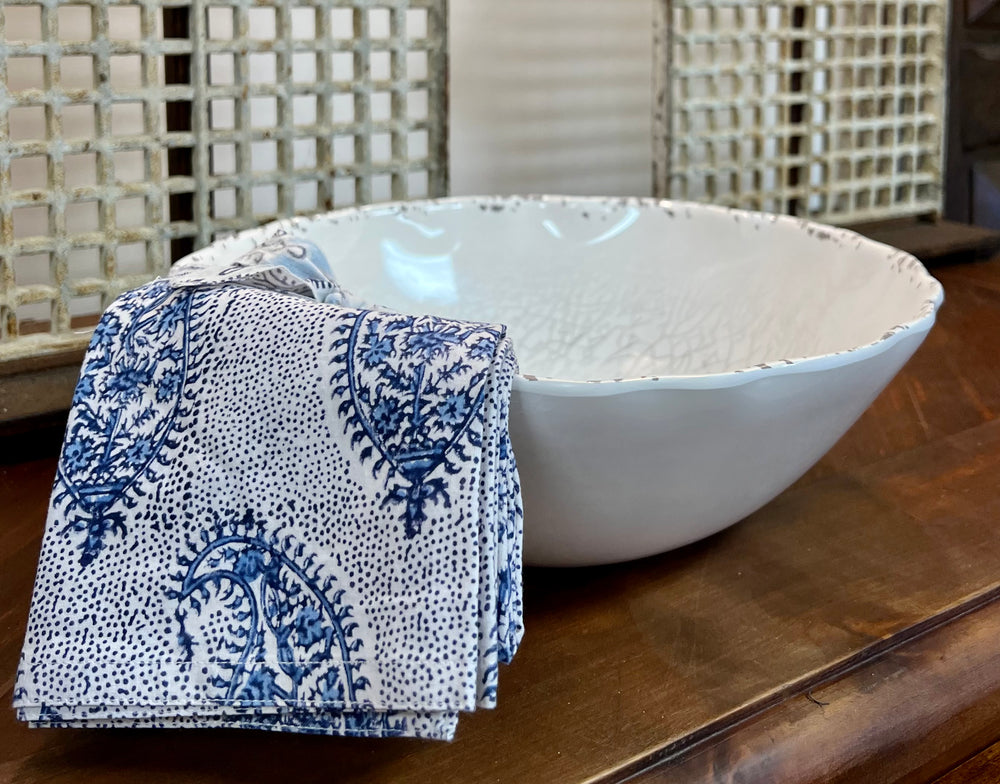 Crackle Melamine Serving Bowl