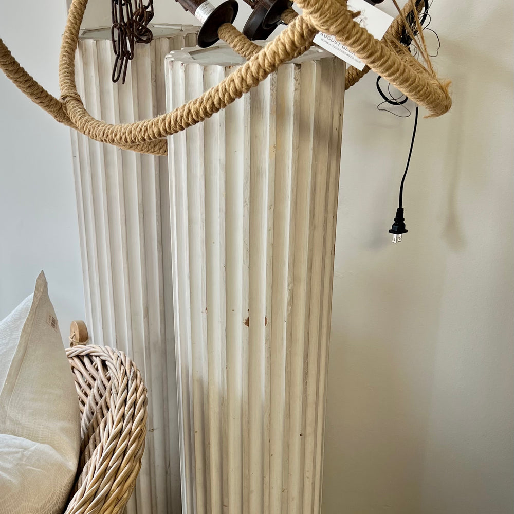 Antique Columns w/ uplighting ~ pair