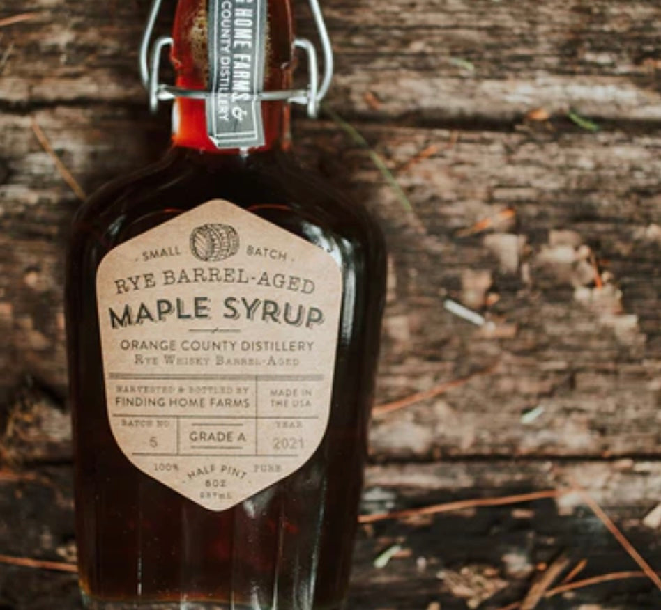 Rye Barrel-Aged Maple Syrup 8oz Bottle