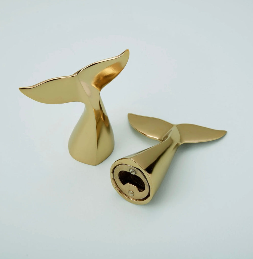 Gold Whale Tail Bottle Opener