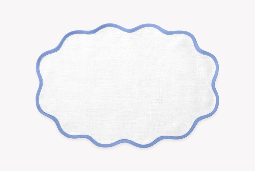 
                      
                        Scallop Edge Oval Placemat by Matouk ~ set of 4 ~ available in 12 colors
                      
                    