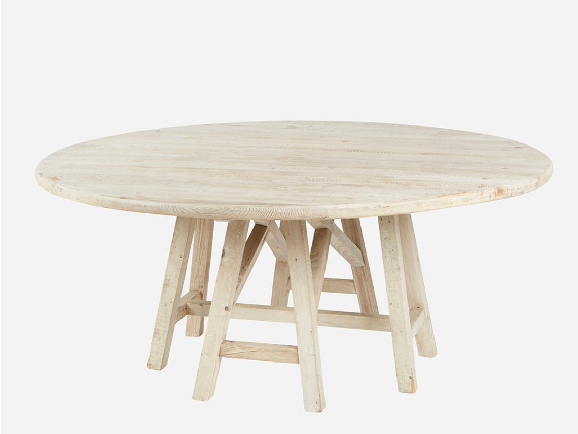 Round Trestle Dining Table
