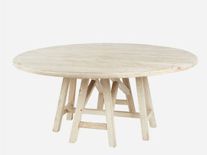 Round Trestle Dining Table