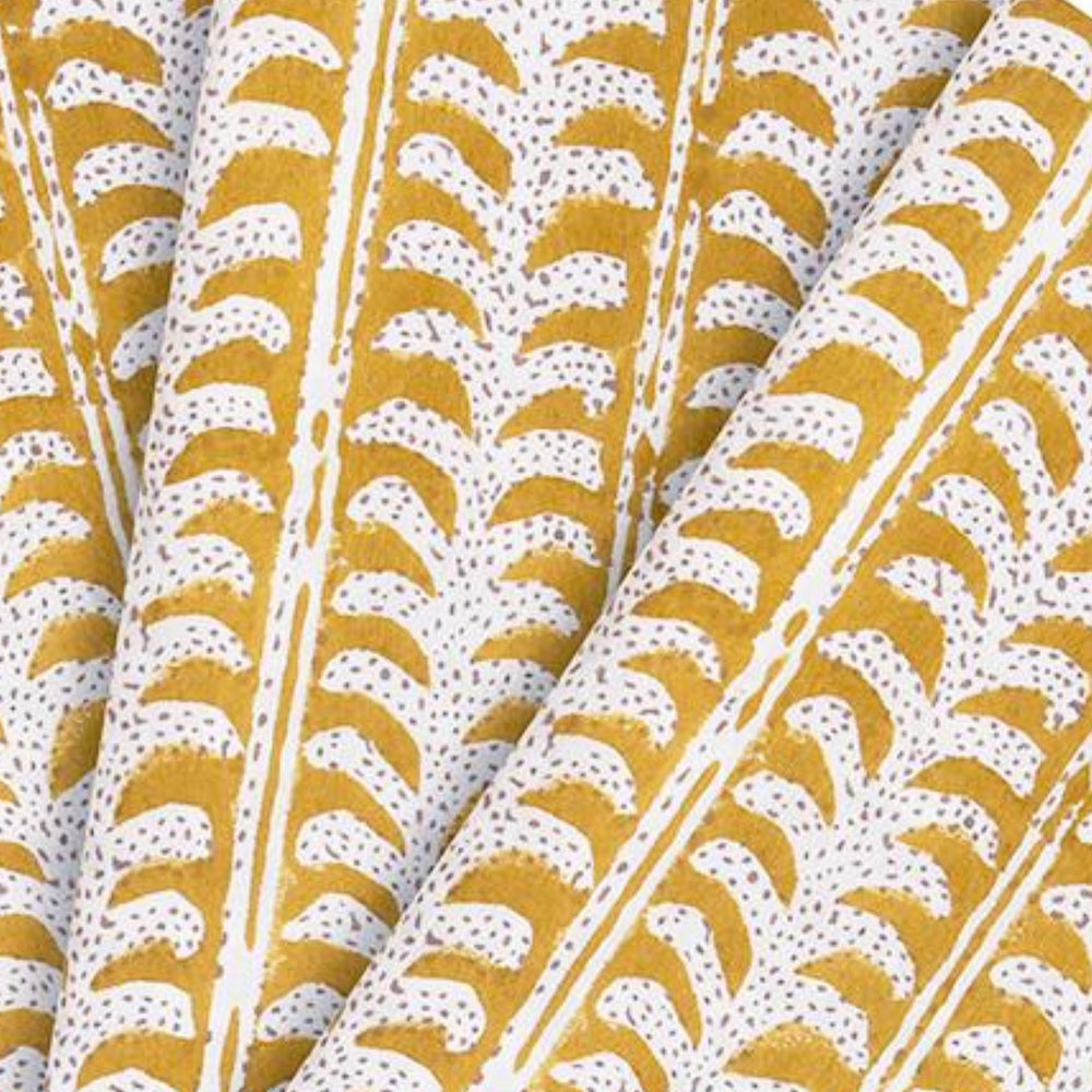 Luxor Saffron Set of 4 Napkins-Hand Blocked!
