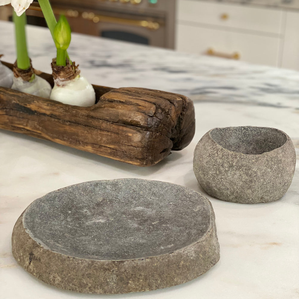 
                      
                        Stone bowls and trays- each vary!
                      
                    