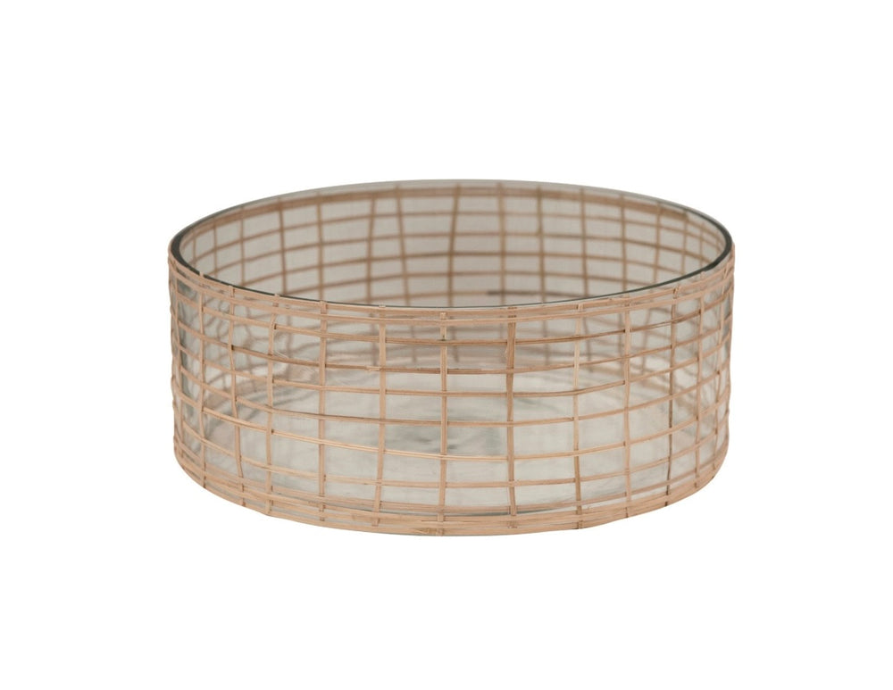 
                      
                        Glass and Rattan Bowl
                      
                    