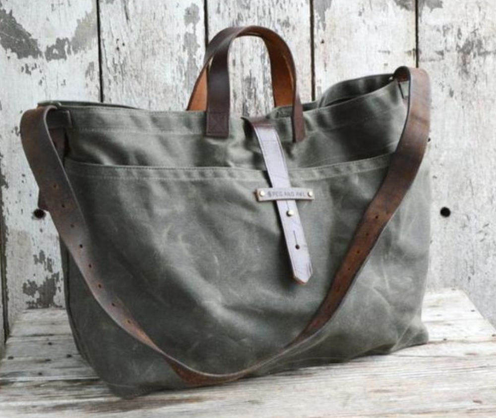 Waxed Canvas Tote